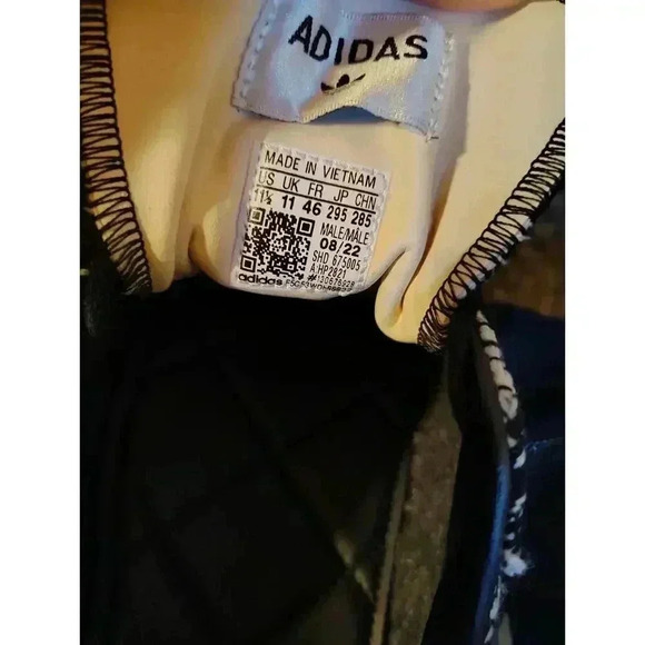 Men's Size 11.5 - Adidas Campus Inv x DayZ Shoes. Black White Plaid - Picture 7 of 9